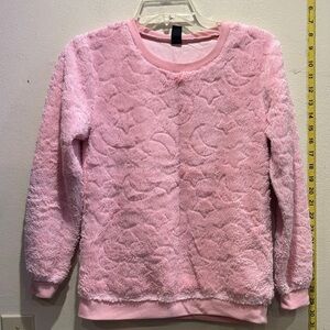 Star Ride Soft Pink Fleece Sweater